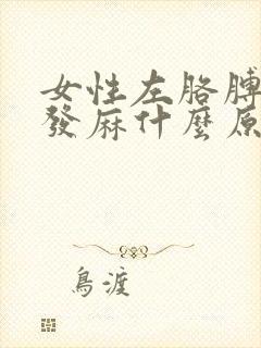 女性左胳膊左腿发麻什么原因