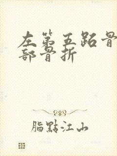 左第五跖骨基底部骨折