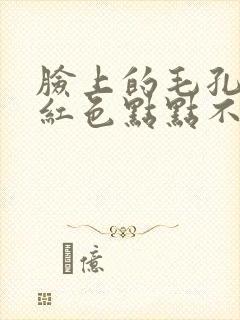 脸上的毛孔变成红色点点不痛不痒