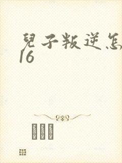 儿子叛逆怎么教16封面