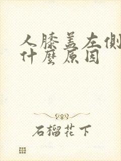 人膝盖左侧痛是什么原因