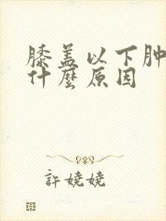 膝盖以下肿痛是什么原因