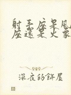 射手座是风象星座还是火象星座封面