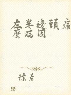 左半边头痛是什么病因