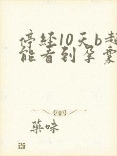 停经10天b超能看到孕囊吗