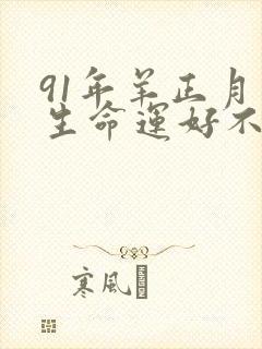 91年羊正月出生命运好不好