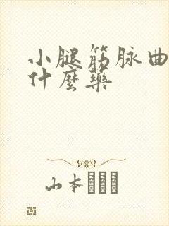 小腿筋脉曲张吃什么药封面