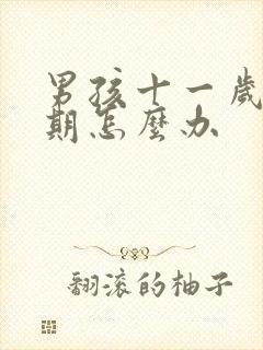 男孩十一岁叛逆期怎么办