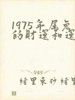 1975年属兔的财运和运气如何
