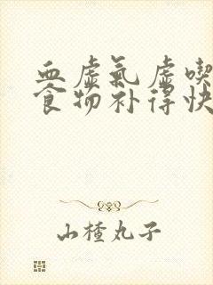 血虚气虚吃什么食物补得快