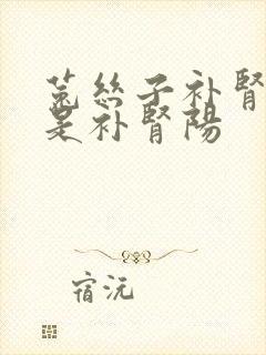 菟丝子补肾阴还是补肾阳封面