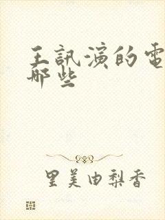 王讯演的电影有哪些