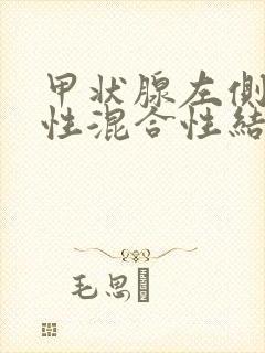 甲状腺左侧叶囊性混合性结节3级