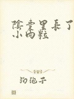 阴囊里长了一个小肉粒