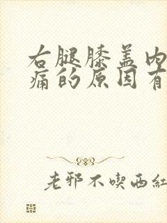 右腿膝盖内侧疼痛的原因有三种