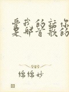 爱我的话你不说是哪首歌的歌词