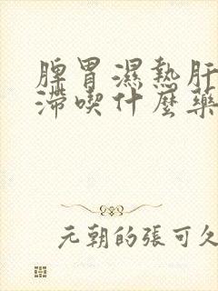 脾胃湿热肝郁气滞吃什么药封面