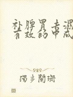 补脾胃去湿气最有效的中成药封面