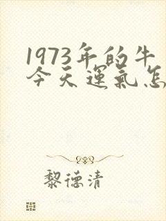 1973年的牛今天运气怎么样封面