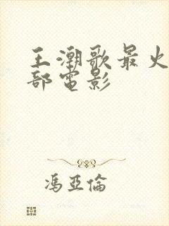 王潮歌最火的十部电影