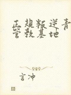 正规叛逆青少年管教基地