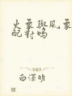 火象与风象星座配对吗