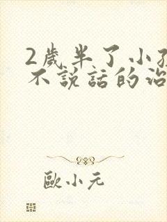 2岁半了小孩还不说话的治疗方法