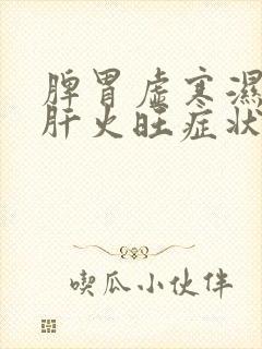 脾胃虚寒湿气重肝火旺症状