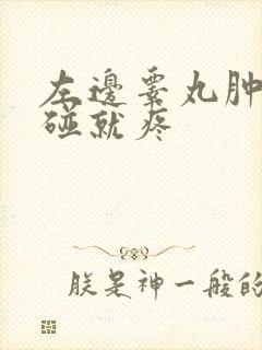 左边睾丸肿大一碰就疼