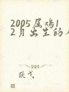 2005属鸡12月出生的人命运
