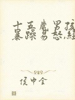 十五岁男孩脾气暴躁易怒,经常性的自残
