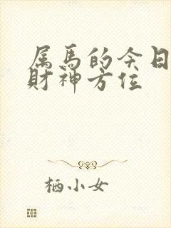 属马的今日打牌财神方位