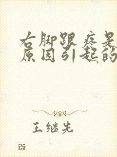 右脚跟疼是什么原因引起的