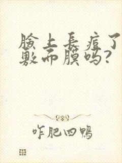 脸上长痘了可以敷面膜吗?