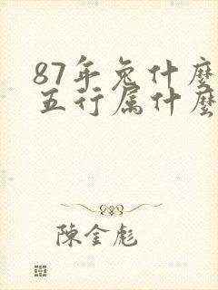 87年兔什么命五行属什么