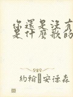 你还是没有出现是什么歌的歌词