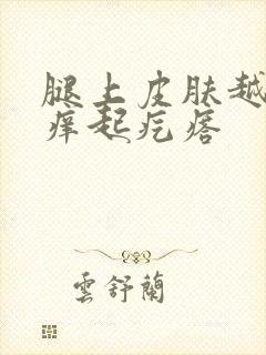 腿上皮肤越抓越痒起疙瘩