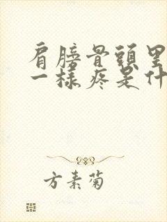 肩膀骨头里针扎一样疼是什么原因