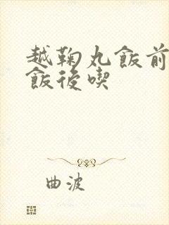越鞠丸饭前还是饭后吃