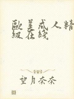 欧美成人精品一级在线