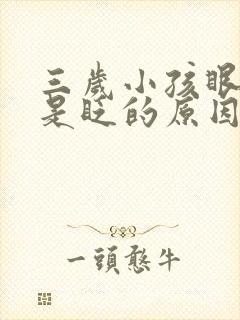 三岁小孩眼睛总是眨的原因