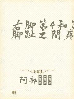 右脚第4和第5脚趾之间疼