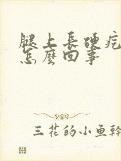 腿上长硬疙瘩痒怎么回事