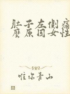 肚子左侧痛是什么原因女性
