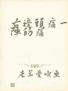 右边头痛一阵一阵的痛