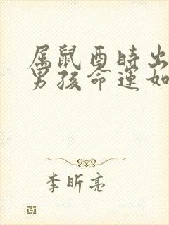 属鼠酉时出生的男孩命运如何