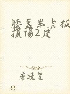 膝盖半月板后角损伤2度