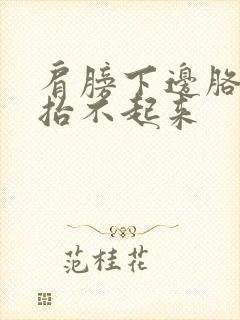 肩膀下边胳膊疼抬不起来