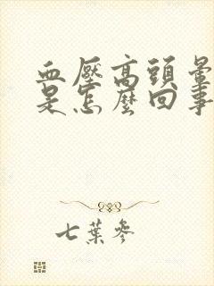 血压高头晕脚凉是怎么回事