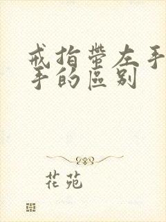 戒指带左手和右手的区别